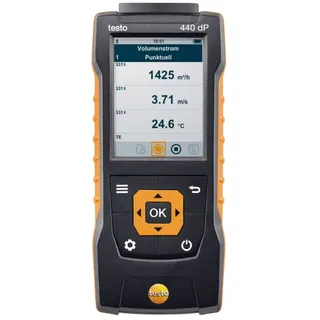 TESTO 440 dP Druck-Messgerät Luftdruck, Beleuchtungsstärke, CO2, Temperatur, Windgeschwindigkeit -150 - Klimamessgerät 0560 4402
