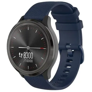 Sunicol Uhrenarmband 18/20/22mm Smartwatch-Armband, Silikon, Ersatzarmband, Universal, 6 Uhrenarmband Farben blau 22mm