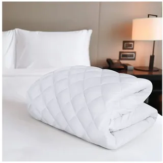 Matratzenauflage Wasserdichter Matratzenschoner gesteppte Oberfläche – Matratzenauflage livessa, Wasserdicht, atmungsaktiv & gesteppte Kapitone-Oberfläche weiß 90 cm x 200 cm x 30 cm