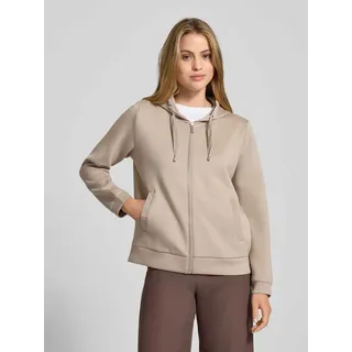 Tom Tailor Regular Fit Sweatjacke mit Viskose-Anteil, Taupe, XL