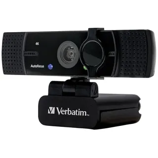 Verbatim Webcam with Dual Microphone, External Camera for Computer or Laptop wit