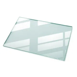 Tulup Tischplatte 120 x 80 cm Glas transparent