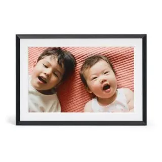 Aura Frames AF905 Photoframe Carver Mat - Gravel with white mat 25,4cm (10") Digitaler Bilderrahme