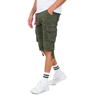 Alpha Industries Jet Cargo Shorts Dark Olive 33