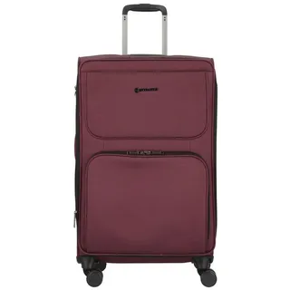 Plus 4-Rollen Trolley 72 cm Laptopfach aubergine