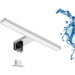 LIGHTWORLD24 Welt der Lichter LED Spiegelleuchte I Badleuchte I Schminklicht I Badezimmer I Aufbauleuchte I Schrank-Beleuchtung I Klemmleuchte I Neutral-weiß I 230 V I 550LM I IP44 I 30CM I 5W