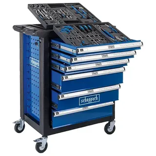 Scheppach Werkstattwagen TW 1150  (L x B x H: 760 x 460 x 965 mm, Anzahl Schubladen: 6 Stk., 70 -tlg.)