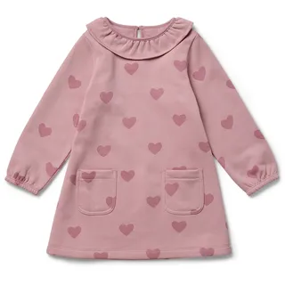 Tchibo - Kinder-Sweatkleid - Baby - Gr. 86/92 - dunkelrosa