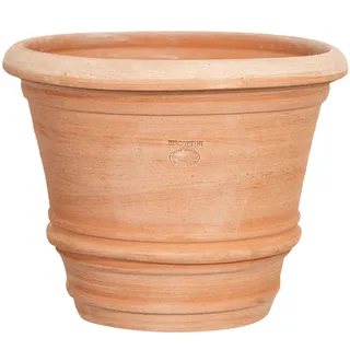 Biscottini Vase aus Terrakotta, Toskana, L40 x PR40 x H30 cm, große Terrakotta-Töpfe für den Außen- und Innenbereich – große Vase für den Außenbereich, hergestellt in Italien