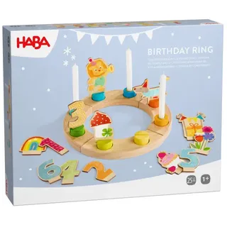HABA 2013223001 - Geburtstagskranz, 25-teilig, Holz