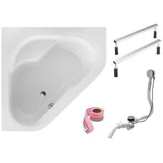 Ottofond Tampa Eckbadewanne 135 x 135 cm (Set, 4-tlg)