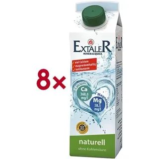 Extaler Mineralwasser »Mineralquell naturell« 8 Tetrapacks je 1 Liter braun