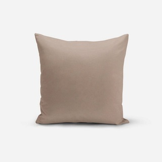 SCHÖNER LEBEN. Dekokissen SCHÖNER LEBEN. Kissenhülle Outdoor uni taupe div. Größen braun quadratisch | 50 cm x 50 cm