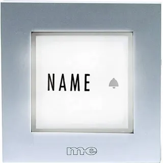 m-e Klingelplatte KTB-1 S Silber