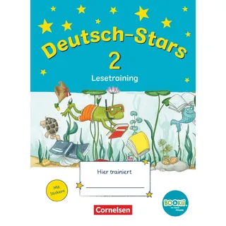 Oldenbourg Schulbuchverlag Deutsch-Stars - BOOKii-Ausgabe - 2. Schuljahr: Lesetraining. Übungsheft mit Lösungen