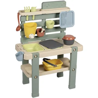 Smoby Life - Matschküche für Kinder - Outdoor-Spielküche mit Zubehör - 90% Recyclinganteil, UV-beständig - Ab 3 Jahre