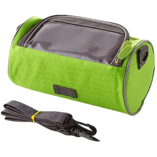 Tasche Fahrradtasche Ideal Zur Navigation Fahrrad Tasche FüR Rahmen Mit Touchscreen Fahrrad Handyhalterung FüR Mountainbike Rennrad Faltrad Green,Free Size
