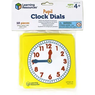 Learning Resources Zifferblätter für Schüler (Set mit 10 Stück)