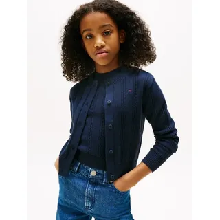 Tommy Hilfiger Strickjacke TOMMY HILFIGER "POINTELLE CARDIGAN LS", Jungen, Gr.