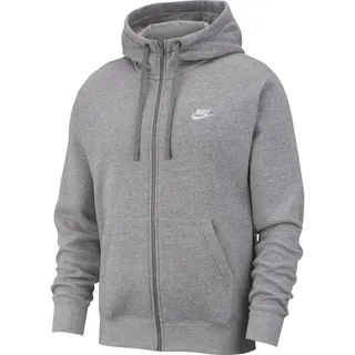 Nike Sportswear Club Fleece Kapuzenjacke dark grey heather/white M