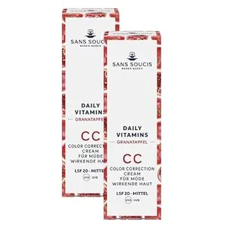 Sans Soucis - Daily Vitamins - Granatapfel CC Cream - Anti-Müdigkeit LSF 20-2x30 ml