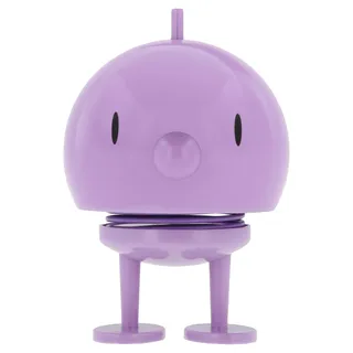 Hoptimist Bumble Wackelfigur & Glücksbringer, Skandinavische Deko Figuren für Wohnzimmer, Schreibtisch, Büro, Bürodeko & Lustige Kleine Geschenke, 7,4 x 8,5 x 10,5 cm, Medium, Lavender