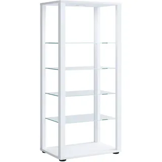 VCM Standvitrine Glasol 52 x 35 x 115 cm Weiß