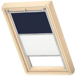 VELUX Verdunkelung Plus DFD S06 1100S Dunkelblau/Weiß Schiene: alu