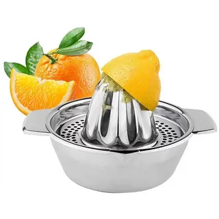 BAYLI Zitruspresse manuell aus Edelstahl silber