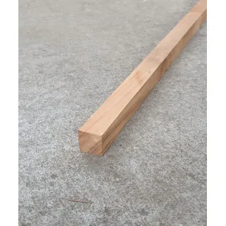 BioMaderas Teakholzstab, keilgezinkt, FSC 100% 18mm Breite, 18mm Stärke (80cm Länge)