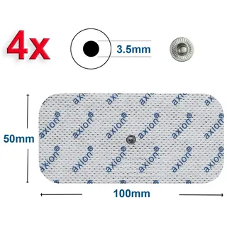 Axion selbstklebende Elektrodenpads 10x5 cm · passend zu Sanitas Beurer etc. 4 St