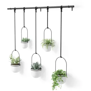 Umbra Triflora Hängeblumentopf 18 x 94 cm Weiß