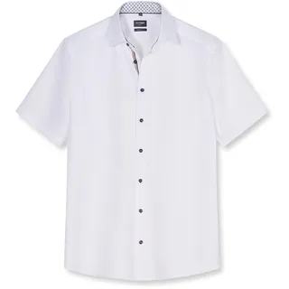 Olymp Businesshemd OLYMP "OLYMP Luxor, modern fit, New Kent", Herren, Gr. 41, Normaler Arm, weiß, 100% Baumwolle, Hemden