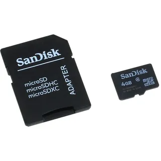Speicherkarte SanDisk microSD 4GB f. Sony ST27 / ST27i