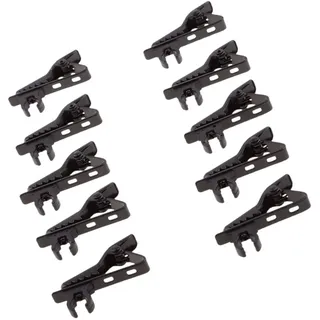 Mini-Mikrofonklemmen, sicherer Halt, stoßfest, Mikrofonklemmen, Ersatz-Set, 8 mm Durchmesser, 10 Stück