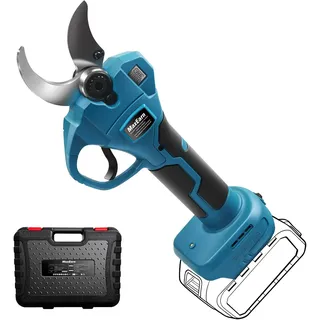 MaxEarn Akku Astschere für Makita BL-18V, 40mm Elektrisch Gartenschere, Max Öffnung 65mm Batterie Schere mit Bürstenlosen Motor, LCD-Display, Baumschere zum Beschneiden von Bäumen (Kein Akku)