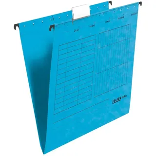 Falken 11287760 Hängemappe UniReg, 230g/m2-Kraftkarton, seitlich offen Blau