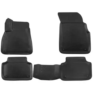 Omac Gummimatten Fußmatten für Audi Q7 Q8 2015-2025 TPE Automatten Schwarz 4X