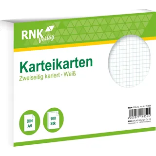 RNK Karteikarten A5 kariert 100 St.
