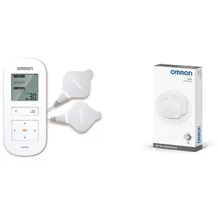 Omron Schmerztherapiegerät HeatTens - TENS mit beruhigender Wärme zur Linderung von Muskel- und Gelenkschmerzen + OMRON Gel-Pads für HeatTens Wärme und TENS