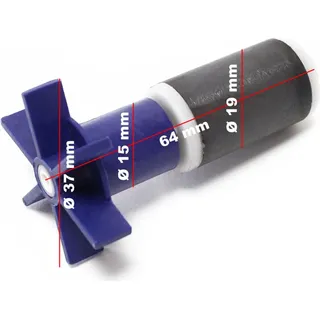 Wiltec SunSun Ersatzteil für Filterpumpe CUF 5000 Pumpenwelle Impeller Rotor Pumpe Teich Filter