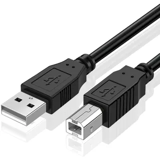 TNP USB A auf USB B Audio MIDI Kabel Stecker auf Stecker - MIDI auf USB Kabel 2.0 Typ für Computer, Laptop, MIDI-Klaviertastatur, Projektor, Drucker und Geräte mit USB-MIDI-Kabelschnittstelle (3