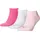 Sneakersocken 3 Paare Rosa/Grün 35-38