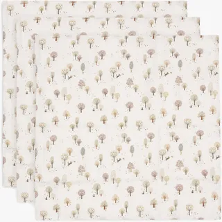 jollein Musselintuch 70x70 cm 3er-Pack, Tiny Park