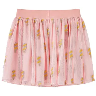 vidaXL Kinderrock mit Tüll Hellrosa 128