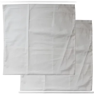 KH-Haushaltshandel 2er Pg. Kopfkissenbezug 40x40cm Kochfest, Hotelverschluß, weiß, Linon, 95 Grad Wäsche, Kissenhülle, 100% Baumwolle
