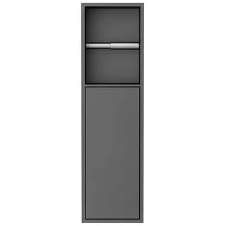 Sapho Toilettenpapierhalter DENBO Unterputz-Toilettenpapierhalter, 600x170mm, Edelstahl, gun metal, Sapho-1301-60B schwarz