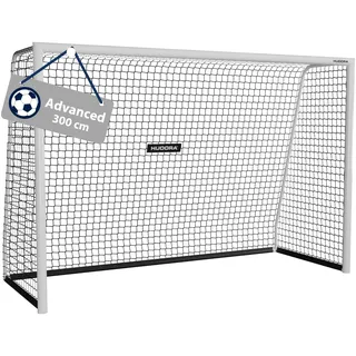 Hudora Advanced 120/180/240/300 - Fußballtor für Kinder/Jugendliche & Erwachsene - Outdoor-Fußball-Tor für Garten - Wetter- & standfestes Fußball-Trainingstor mit engmaschigem Netz