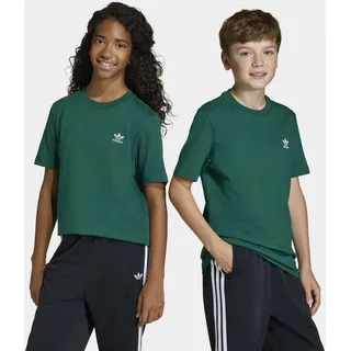 adidas T-Shirt ADIDAS ORIGINALS "TEE", Mädchen, Gr. 146, grün (collegiate grün), Obermaterial: 100% Baumwolle, Rundhals, Shirts T-Shirt, für Kinder und Teens, mit gerippten Details, mit Rundhalsausschnitt
