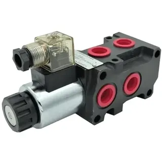 Hydraulikventil Umschaltventil 6/2-Wegeventil 50L/min 12V inkl. Stecker